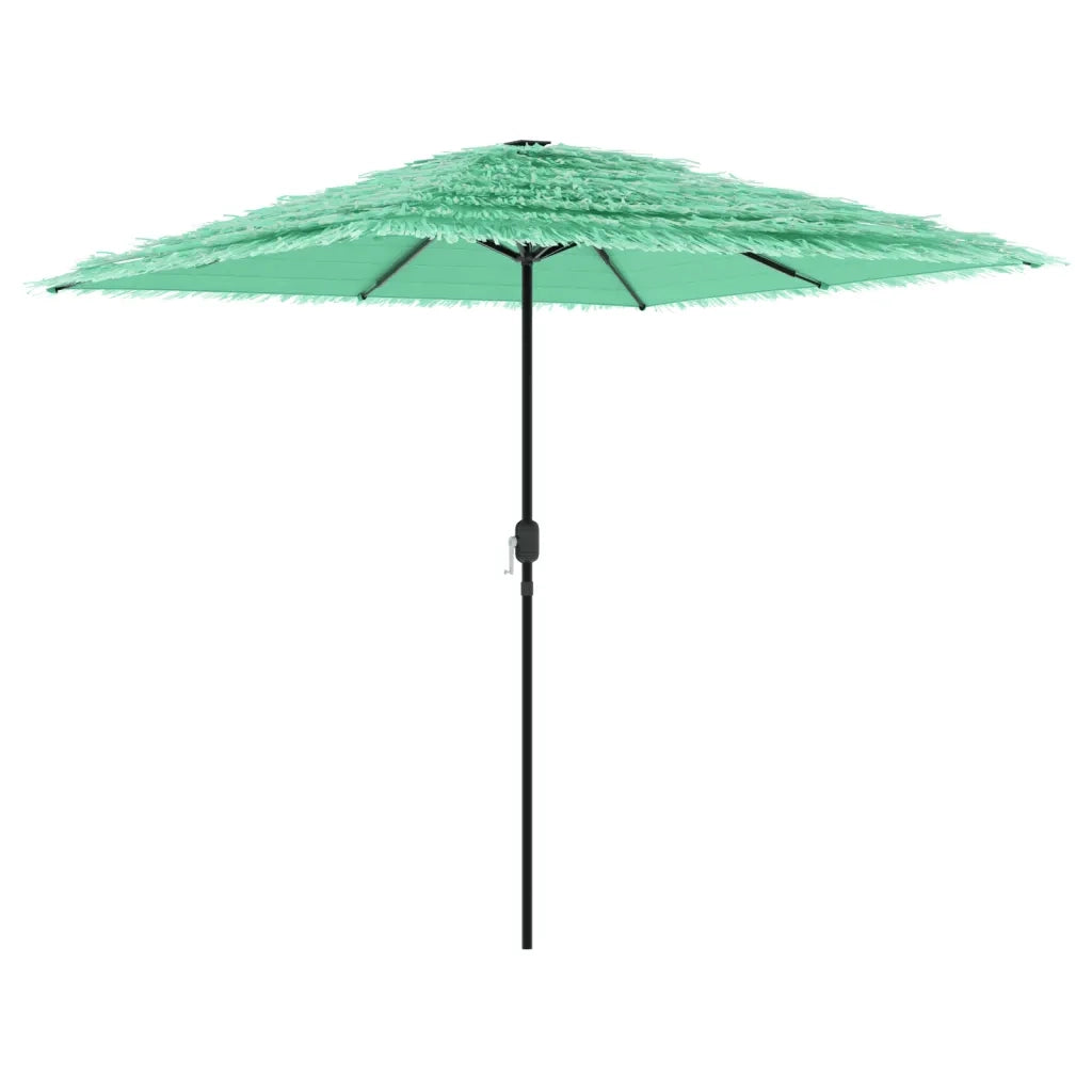 Ombrellone Giardino-Ombrello da Balcone con Palo in Acciaio Verde 248x248x248 cm