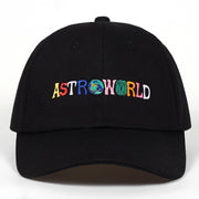 Cappellini da baseball ASTROWORLD Rapper Travis Scott Album Soft Top con visiera, colore nero