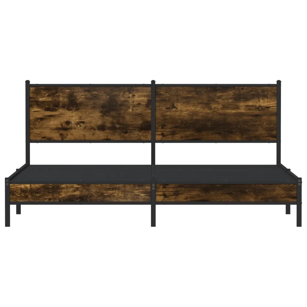 Giroletto senza Materaso in Metallo Rovere Fumo 180x200 cm