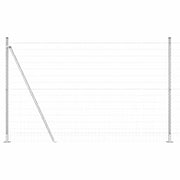 Recinzione da Giardino | Recinzione con Posto Argento 1,4 x 10 m Acciaio