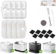 Set di filtri per fonte d'acqua per gatti da 8 – filtro di sostituzione per fonte d'acqua con carbone attivo multi-strato │ Compatibile con PLWF105/115/005