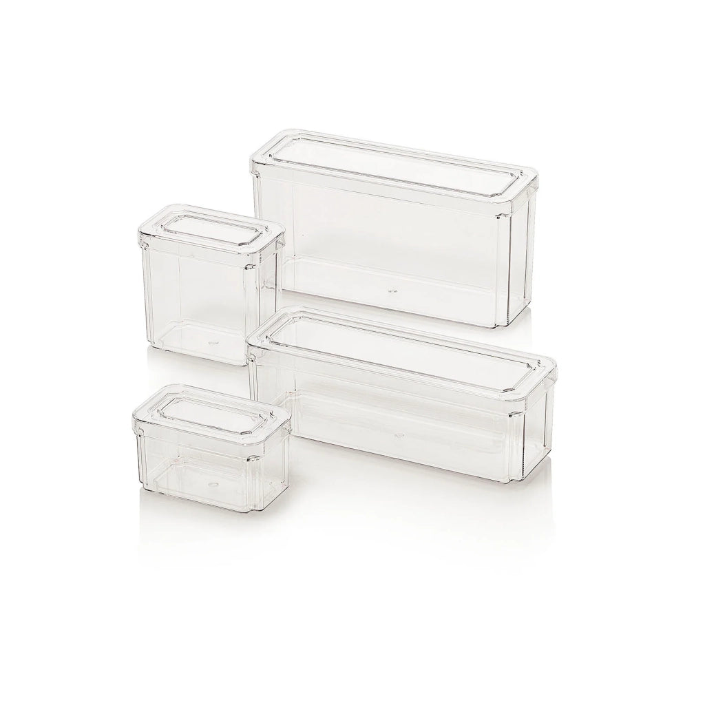 Set 4 contenitori con coperchio BON