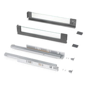 Cassetto esterno Vertex 40 kg altezza 93mm con sponde in vetro