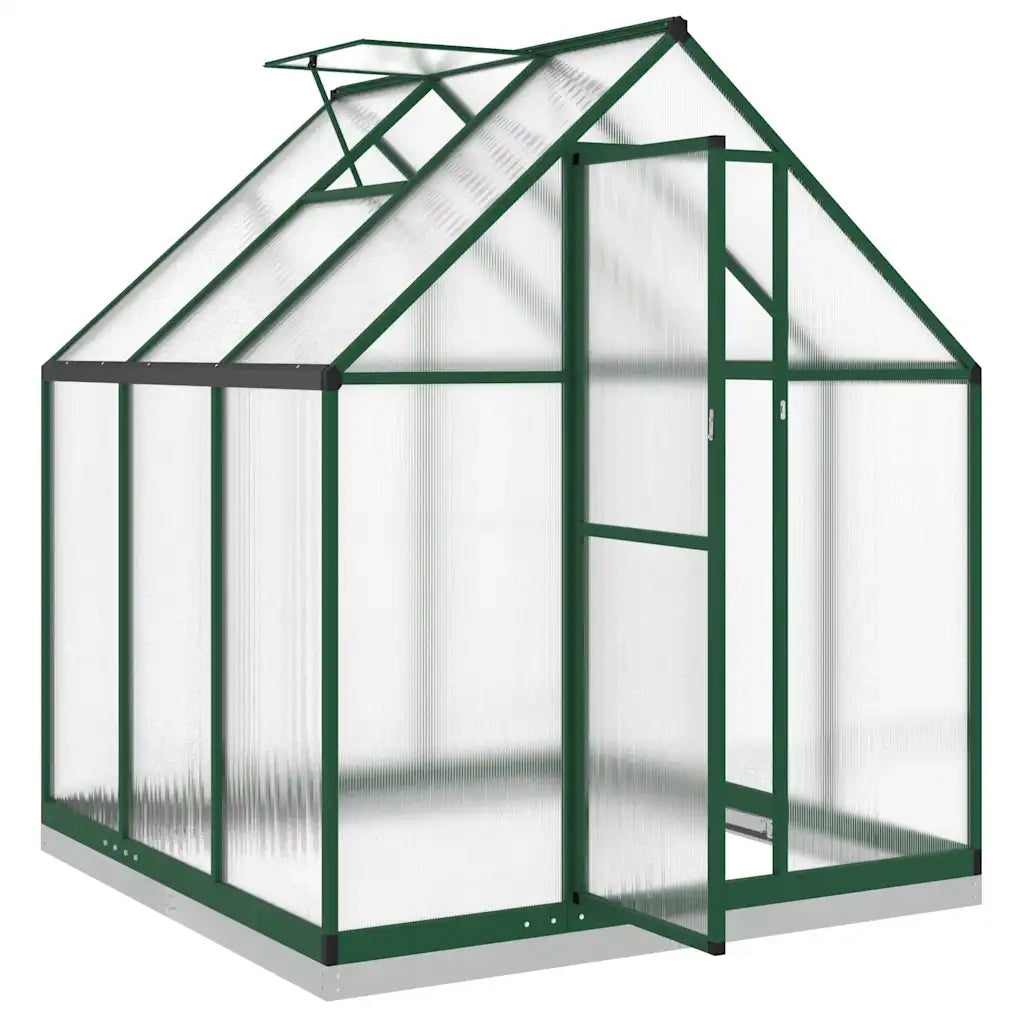 vidaXL Telaio Serra con Base Verde 169x169x202 cm in Alluminio