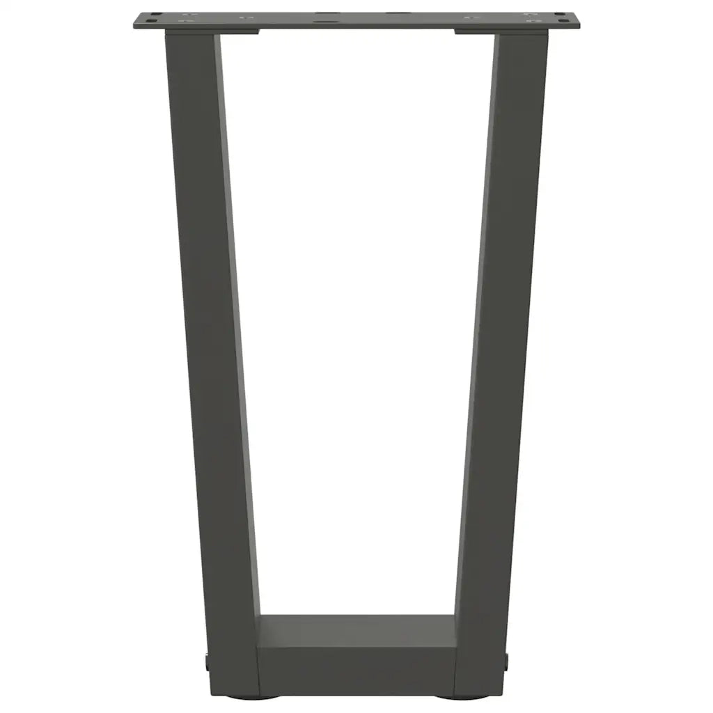 Gambe per Tavolino da Caffè a Forma di V 2 pz Antracite 38x(42-43,3) cm Acciaio 4012626