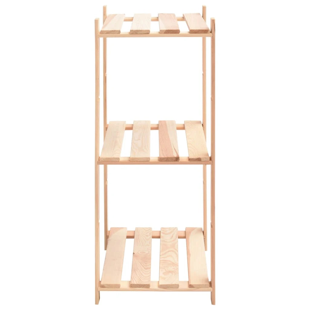 Scaffali portaoggetti a 3 livelli 5 pezzi 60 x 38 x 90 cm pino 150 kg beige 02_0045725