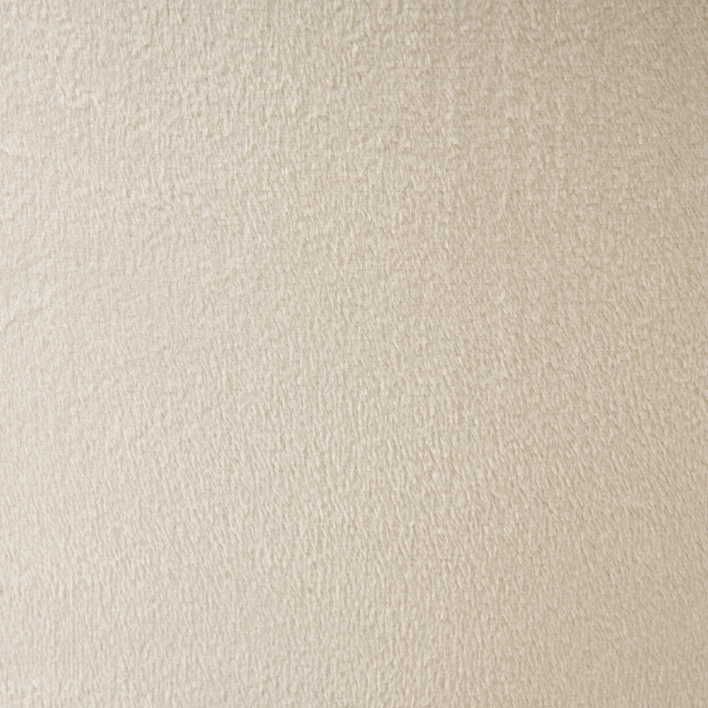 Pouf contenitore con seduta in tessuto velluto e base in legno poggiapiedi rotondo tavolino occasionale beige chiaro