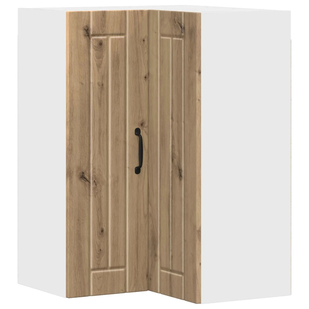 Mobile da cucina moderno e funzionale con pratico spazio contenitivo 57 x 57 x 80 cm realizzato in legno di rovere ingegnerizzato artigianale 02_0054101