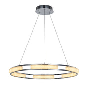 Italux Theodore lampadario LED 60W cromo Ø62 3000K