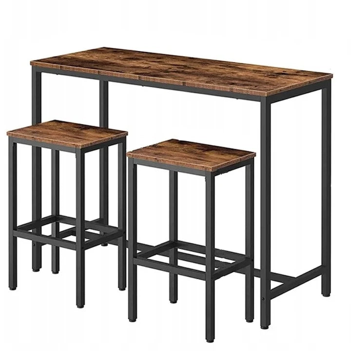 Tavolo da Bar Marrone 100x40x90 cm Perfetto per Spazi Ridotti