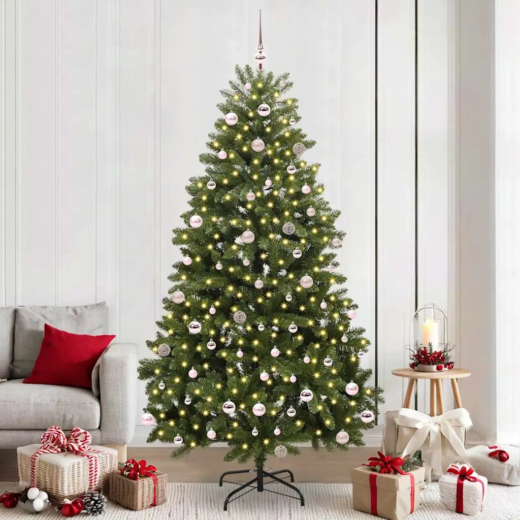 Albero di Natale | Decorazioni natalizie artificiale Verde 240 cm PVC e Metallo