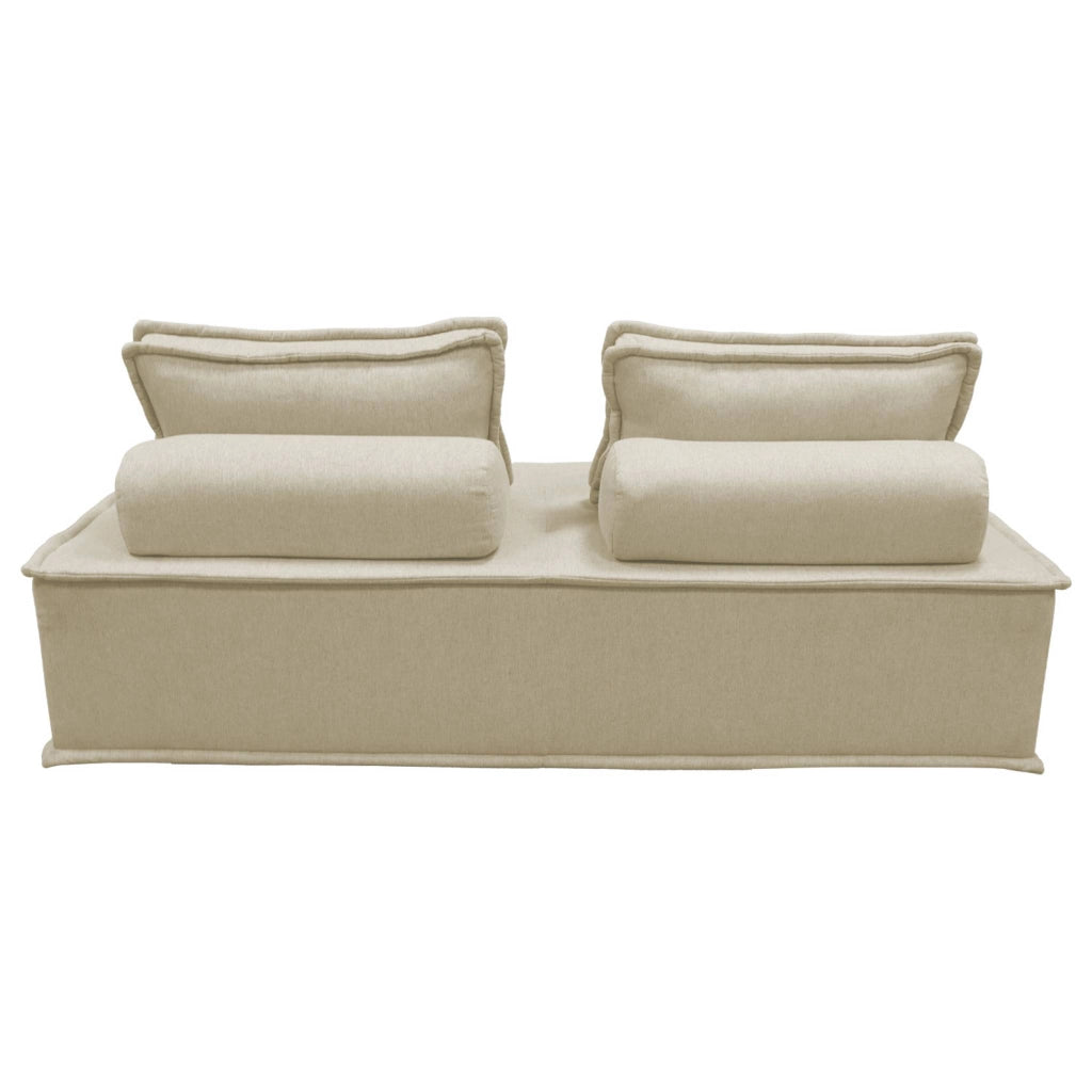 Divano modulare, 2 posti, beige