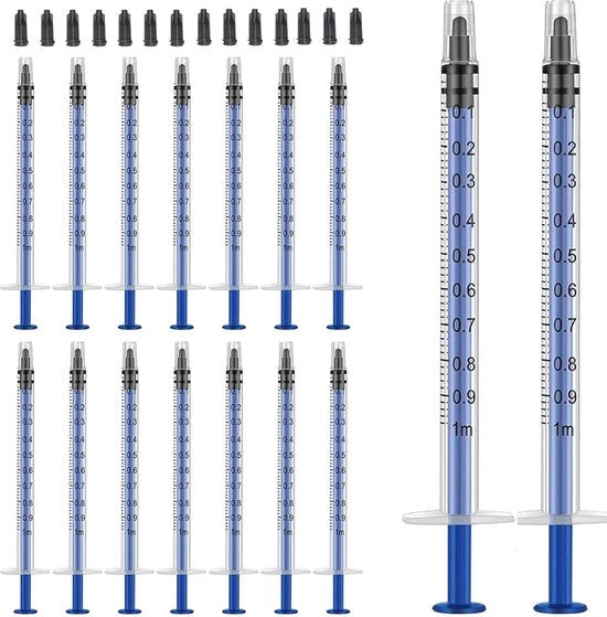 50 Confezioni Spennelli da 1 ml con Bocchetta - Spennelli con Bocchetta Individuale Sigillati senza Aghi per Alimentazione e Applicazione