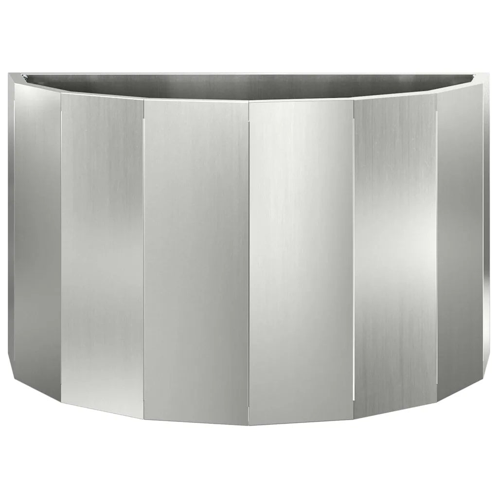 Fioriera Argento 60 x 30 x 35 cm Acciaio zincato 883701