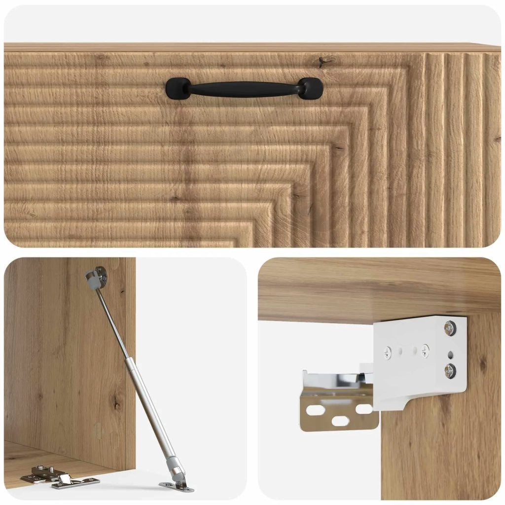 Mobile Porta TV da Muro Rovere Artigianale 98 x 41 x 30 cm