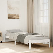 Letto Extra Lungo senza Materasso Bianco 90x210 cm in Pino 852403