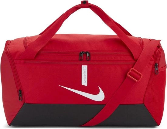 Borsa sportiva unisex nero/bianco piccola con taschino aggiuntivo