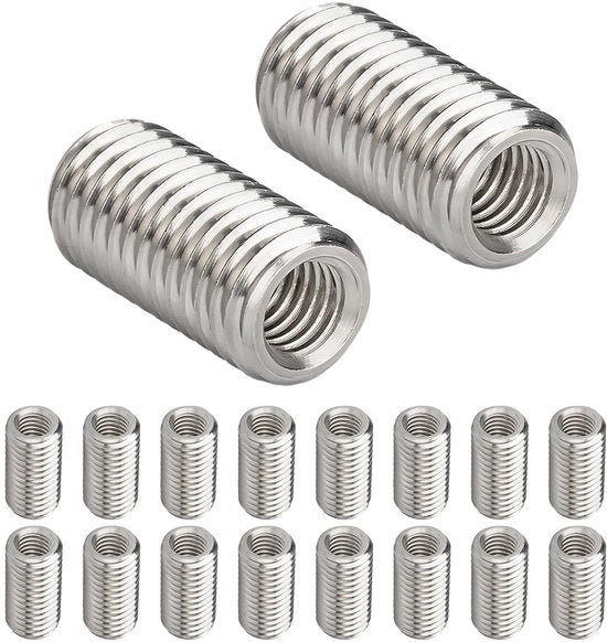Set di viti a dado 20 pezzi - M8 maschio a M6 femmina - Acciaio inossidabile - Corrosione resistente - Carico di sollecitazione - Installazione semplice - Reducente per viti