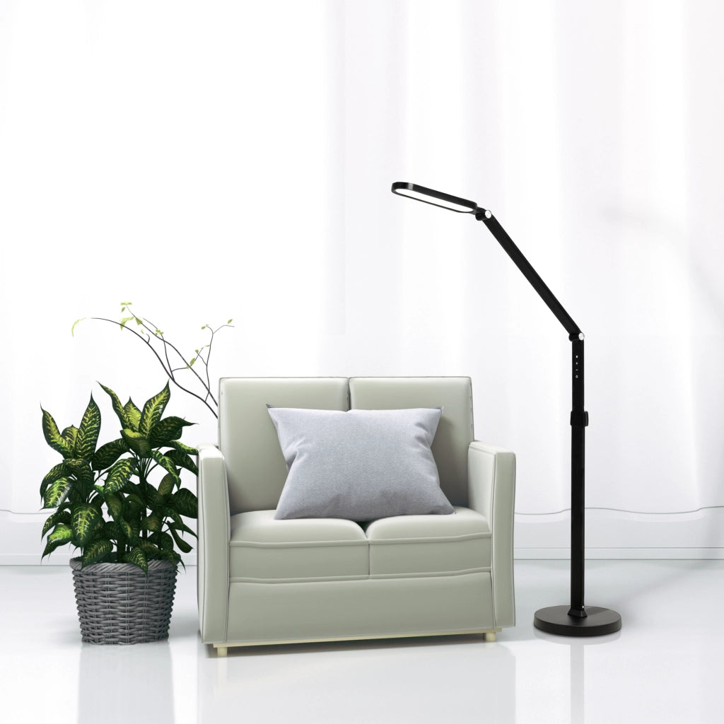 Lampada terra/scrivania LED dimmer 3000-6000K nera Ferrera