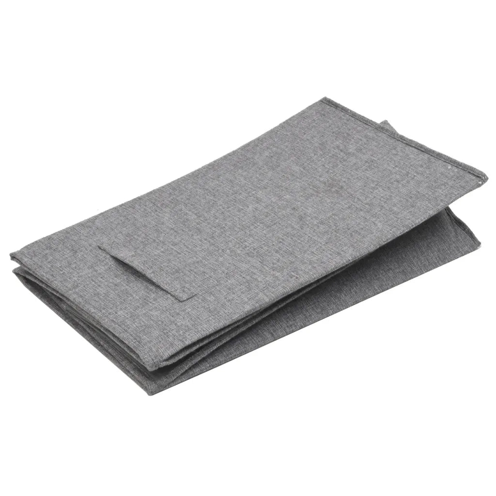 Cesto Biancheria Pieghevole Grigio 51x34,5x59 cm Lino Finto 351040