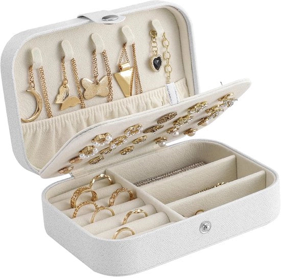 Cassettiere per gioielli grande capacità - Organizzatore per gioielli - Borsa di conservazione - Impermeabile - Duraturo - Progetto elegante - Cassettiera per gioielli