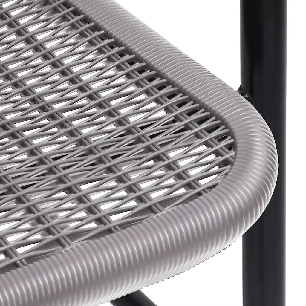 Sedie da Giardino 4 pz | Sedie da Esterno in Rattan in Plastica e Acciaio 110 kg