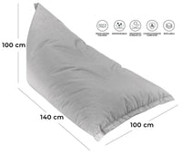 Poltrona a Sacco Pouf Sdraio in Acrilico Pomodone Milk Giallo