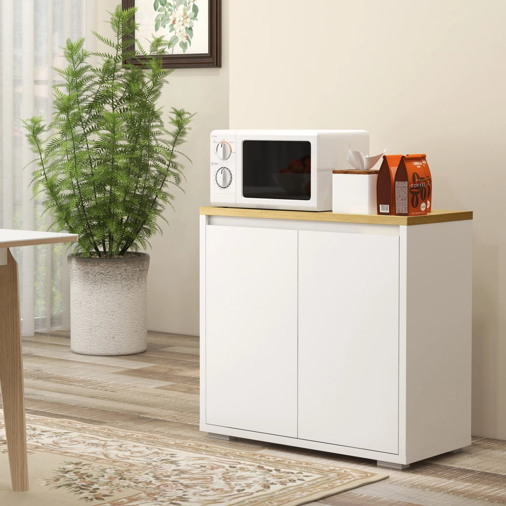 Tavolino contenitore ¨C zephmum ¨C Bianco 80x37x75 cm