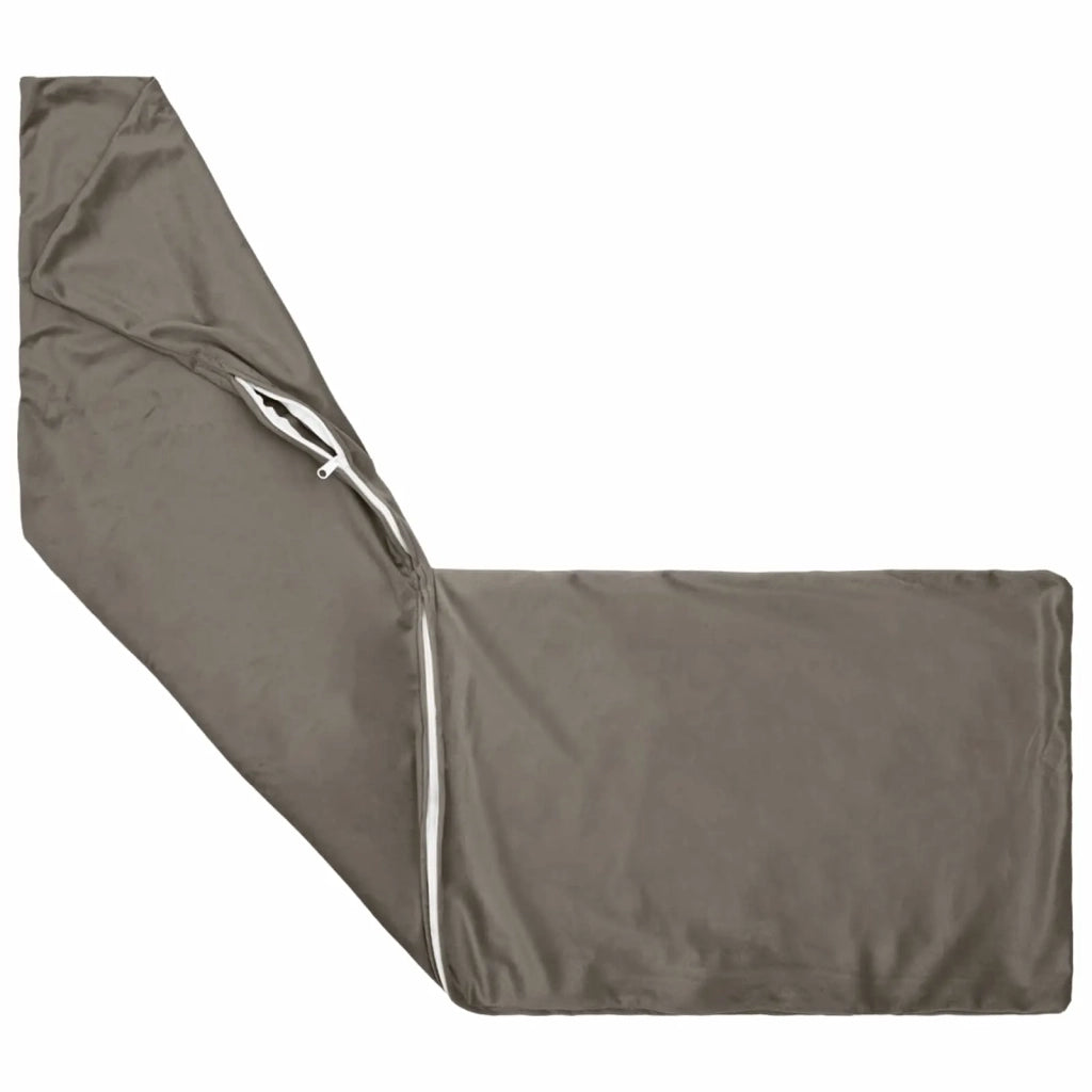 Cuscino con cuscino HEERLEN Grigio Chiaro 40 x 145 cm Velluto 926099