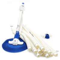 Pulitore automatico per piscine incl.12 tubi Aspiratore per pulizia fondo piscina