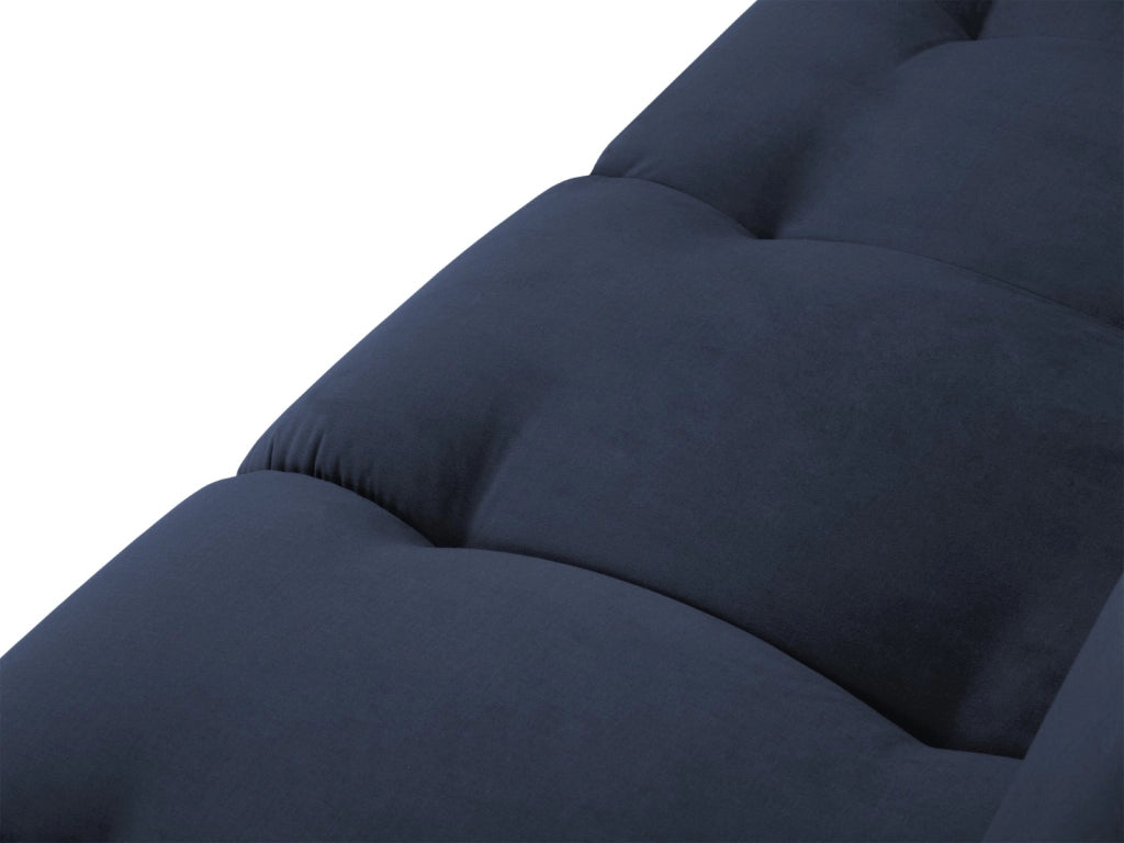 Cosmopolitan Design - Chaise longue destra "Hastings" 2 posti in velluto blu reale 