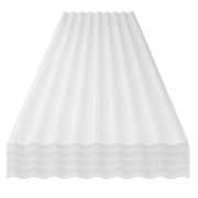 StormGuard Set da 5 lastre Ondulate in PVC – 90x200 cm Trasparente –- Pannello Tetto Impermeabile – Tetti di Verande, Carport