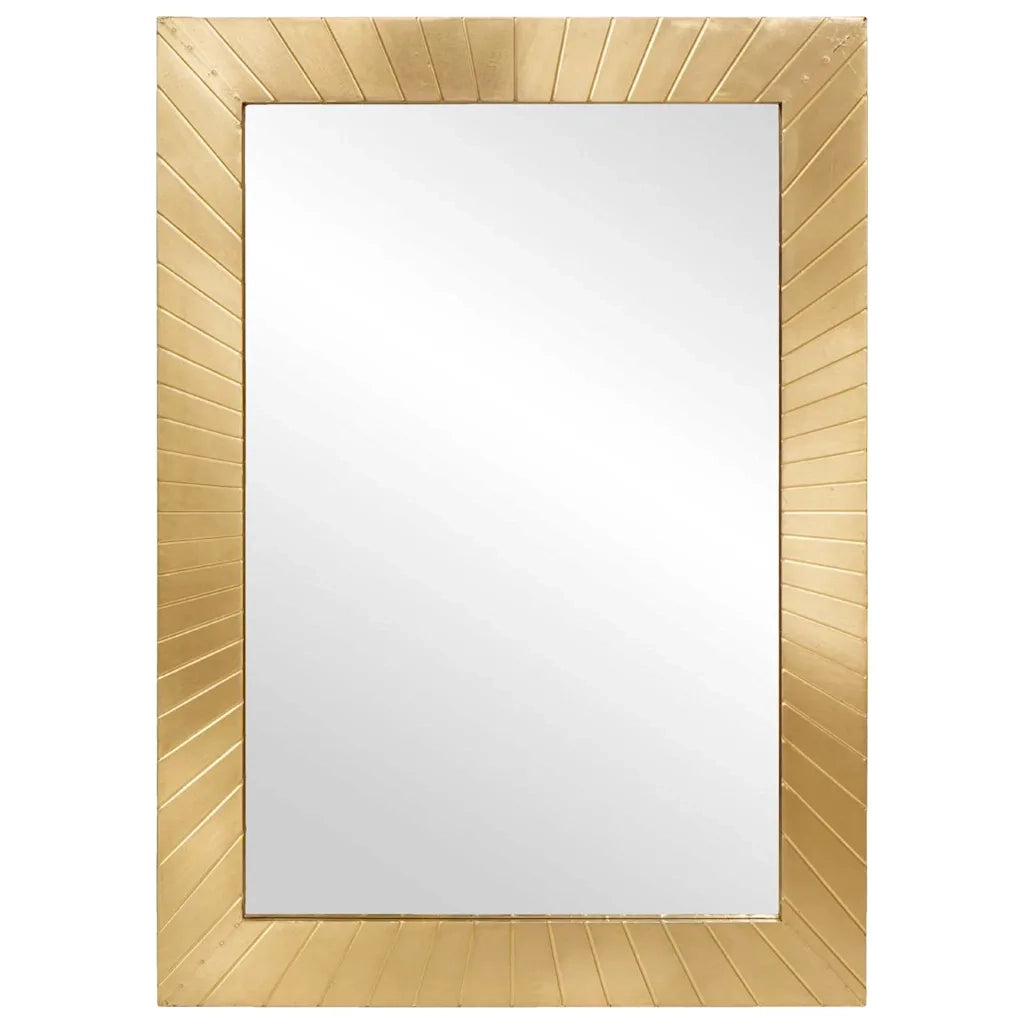 Specchio da bagno-Specchio decorativo Nero e Oro 50 x 2,5 x 70 cm
