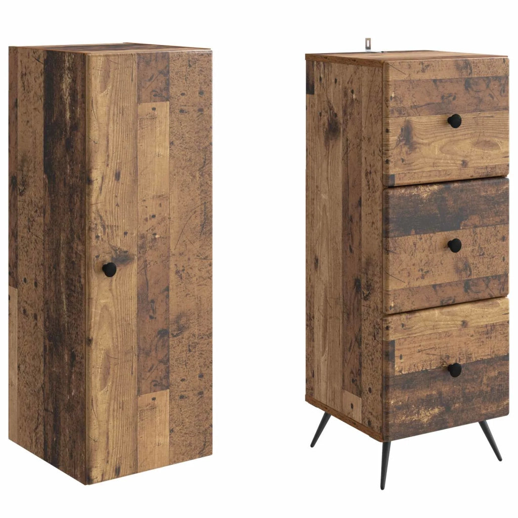 Set di armadi 2 pcs Legno antico 34,5 x 34,5 x 90 cm 3416896