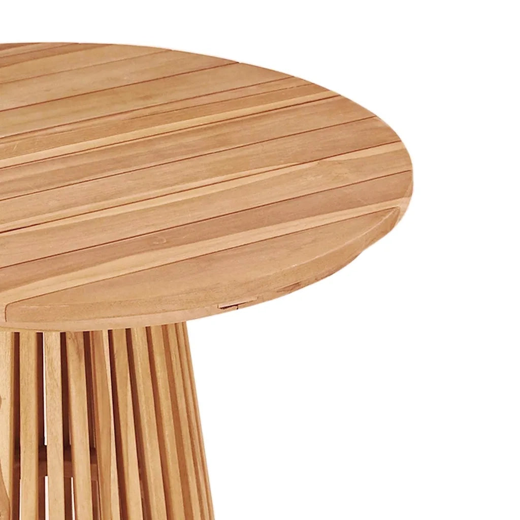 Tavolo laterale Marrone 70 x 70 x 75 cm Legno di teak solido 42006349