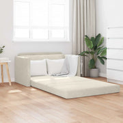 Divano letto Crema 124 x 71 x 78 cm Velluto 4106708