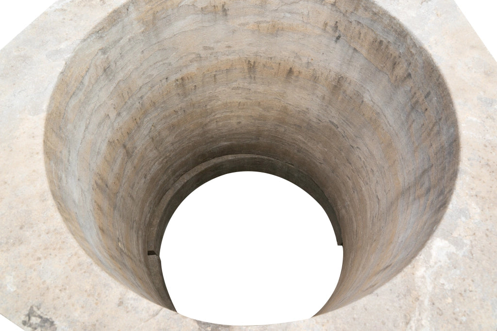 Biscottini Pozzo in pietra L120xPR120xH90 cm completo base, dimensioni Offerta Speciale