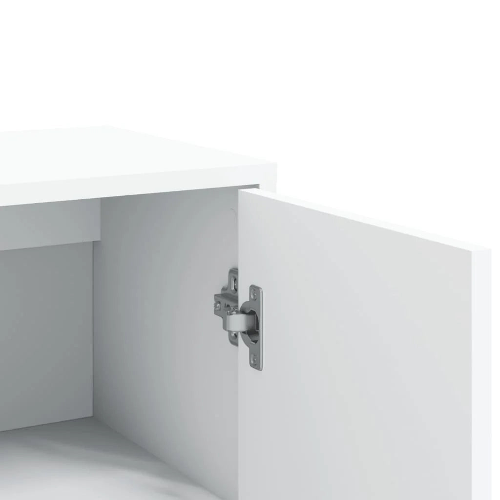 Buffet credenza cassettiera armadio mobile contenitore organizer per cucina soggiorno salotti set da 2 60 x 31 x 84 cm legno ingegnerizzato bianco 02_0036677