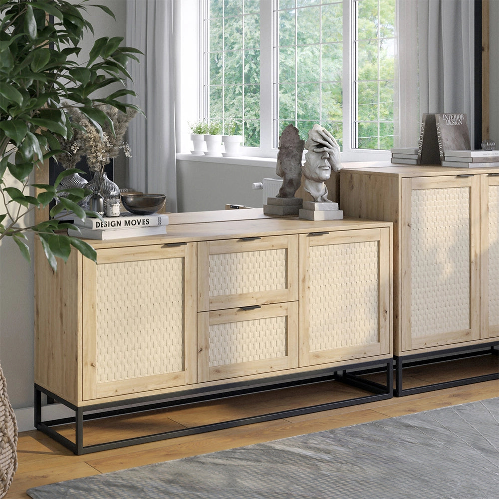 Vicco Credenza Marrone 40 x 72.5 cm con 2 porte e 2 cassetti