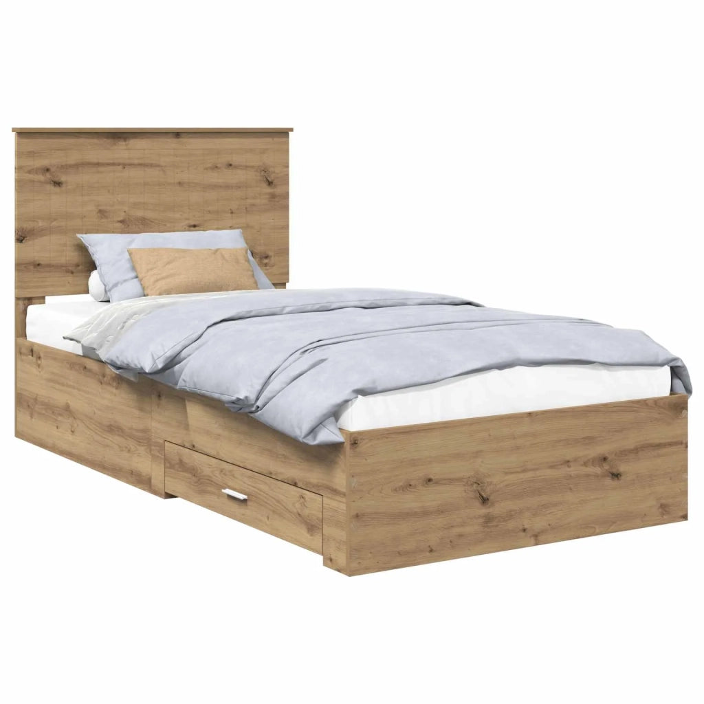 Struttura del letto Rovere artigianale 100 x 200 cm