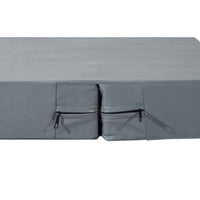 Scaletta per Cani Materassino 2 in 1 45x39x20 cm in PU e Gommapiuma Grigio