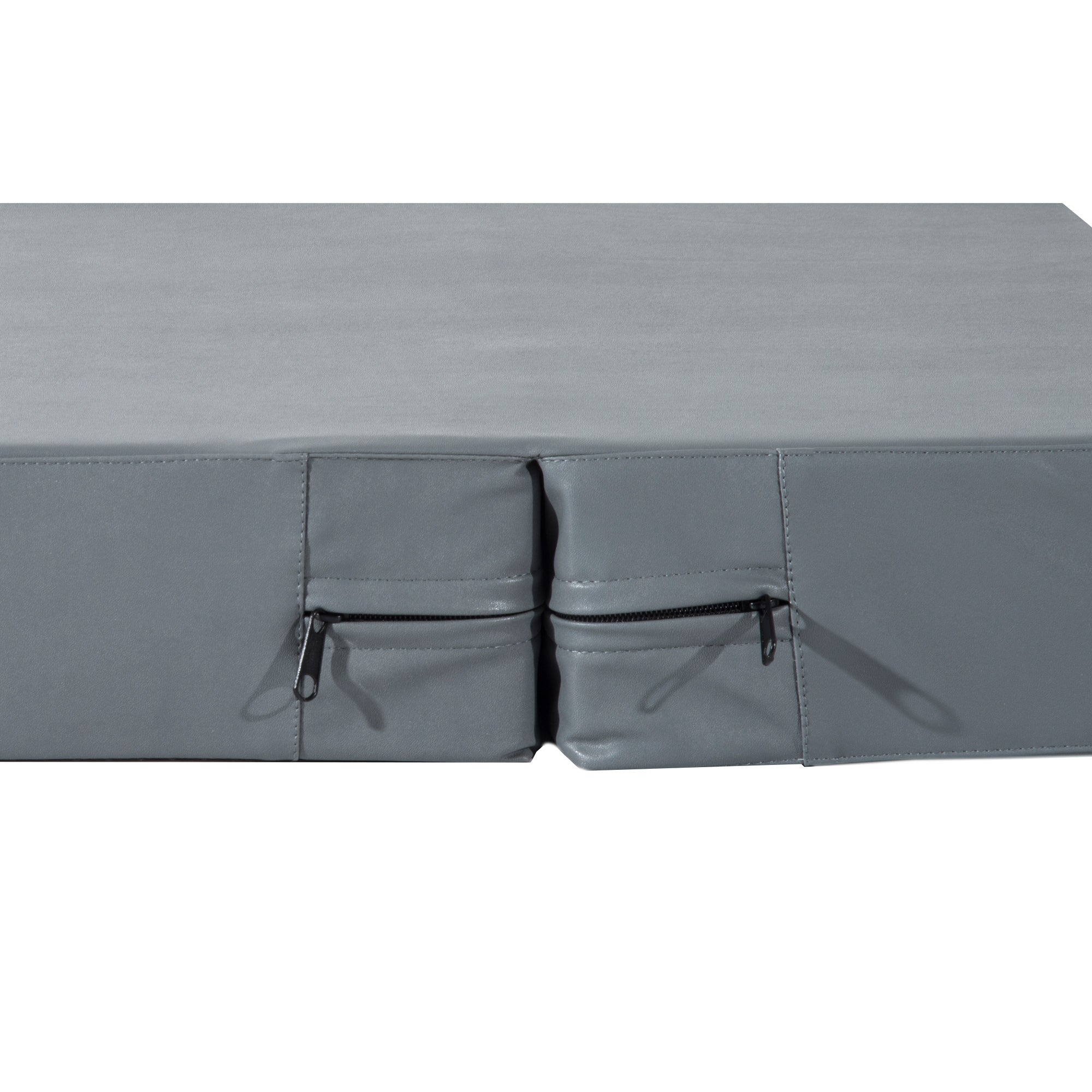 Scaletta per Cani Materassino 2 in 1 45x39x20 cm in PU e Gommapiuma Grigio