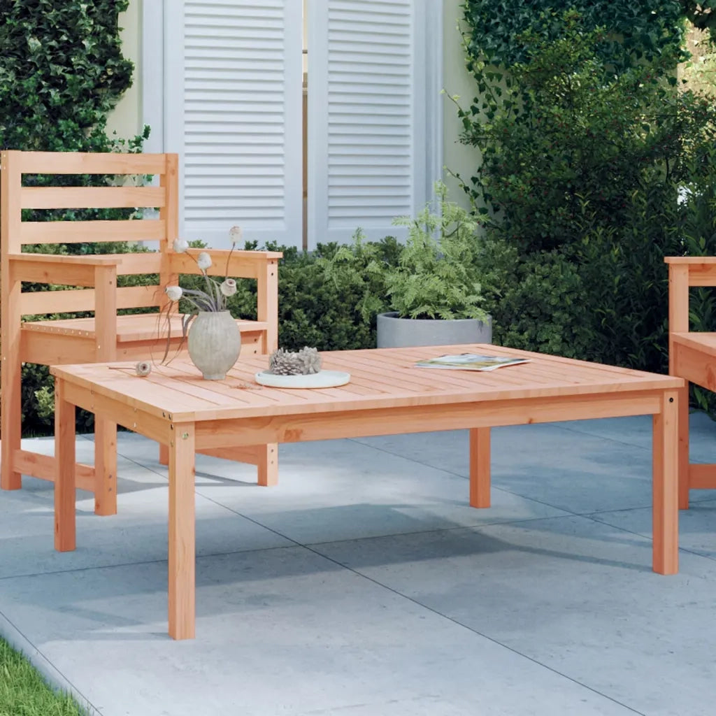 Tavolo da Giardino | Tavolino da esterno 121x82,5x45 cm in Legno Massello di Douglas