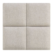 Set di 4 cuscini da parete in tessuto 30 x 30 cm grigio 03_0010641