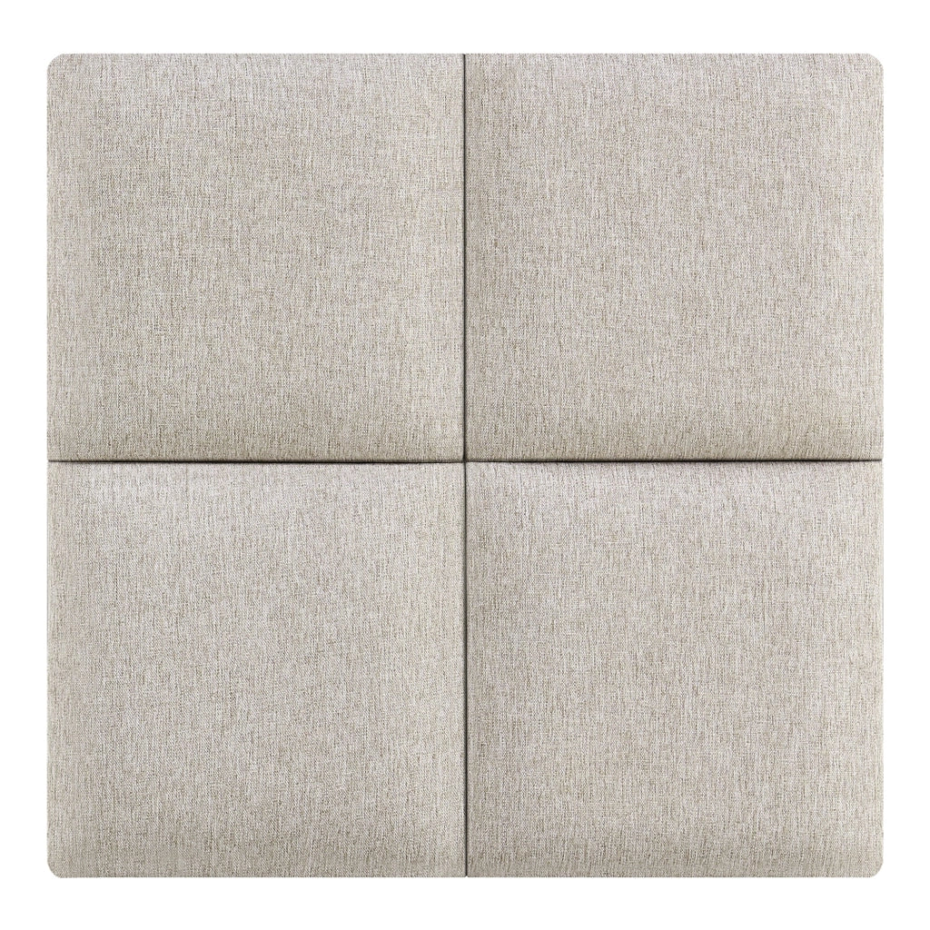 Set di 4 cuscini da parete in tessuto 30 x 30 cm grigio 03_0010641