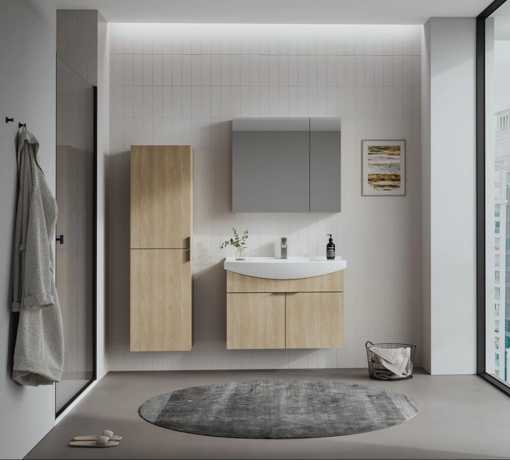 Mobile lavabo "Purus 80" - 80 x 50 x 58 cm - Rovere Sonomo