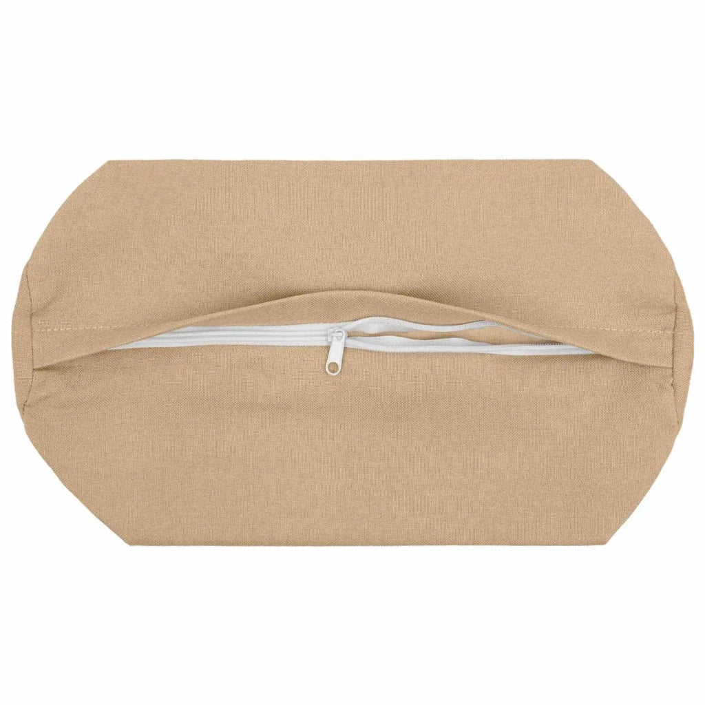 Federa 2 pz HEERLEN Crema Ø 15 x 40 cm Tessuto 923167