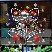 Sticker per finestra di Natale - Sticker per finestra - Sticker per finestra di vetro di Natale - Natale - Etichetta per vetrina - Bifacciale - Sticker in PVC - Per decorazione di finestra di Natale, decorazione di finestra di festa - 45x60 cm - Rosso