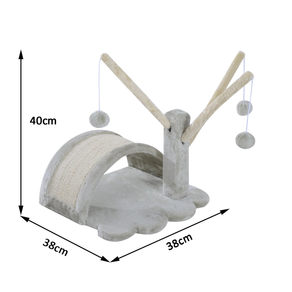 Tiragraffi per Gatti ¨C zephmum ¨C Grigio Chiaro 40 cm