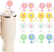 Accessori per stro moka in silicone di grado alimentare a forma di fiori - progettati per uso con bastoncini da 10mm - compatibili con Stanley 30oz e 40oz.